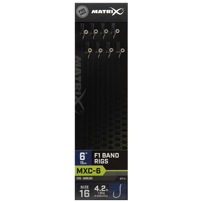 MGRR089 Przypony Matrix MXC-6 F1 Band Rigs 6" / 15cm - roz. 16