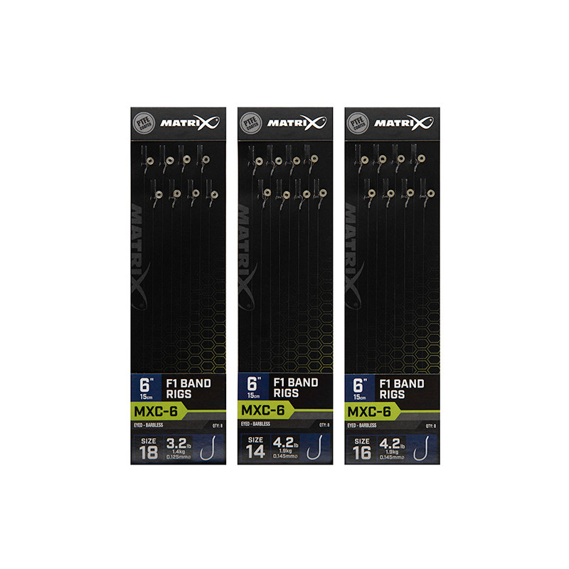 Przypony Matrix MXC-6 F1 Band Rigs 6" / 15cm