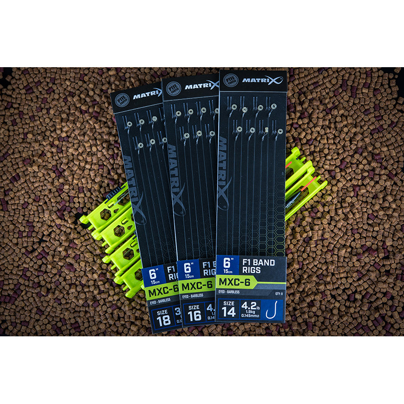 Przypony Matrix MXC-6 F1 Band Rigs 6" / 15cm
