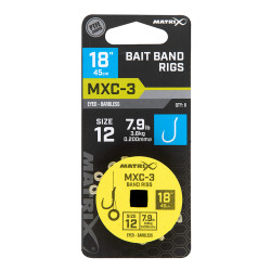 GRR093 Przypony Matrix MXC-3 Bait Band Rig 18" / 45cm - roz. 12