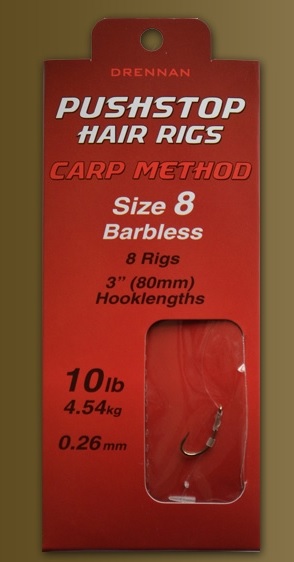 Drennan Pushstop Hair Rigs Carp Method