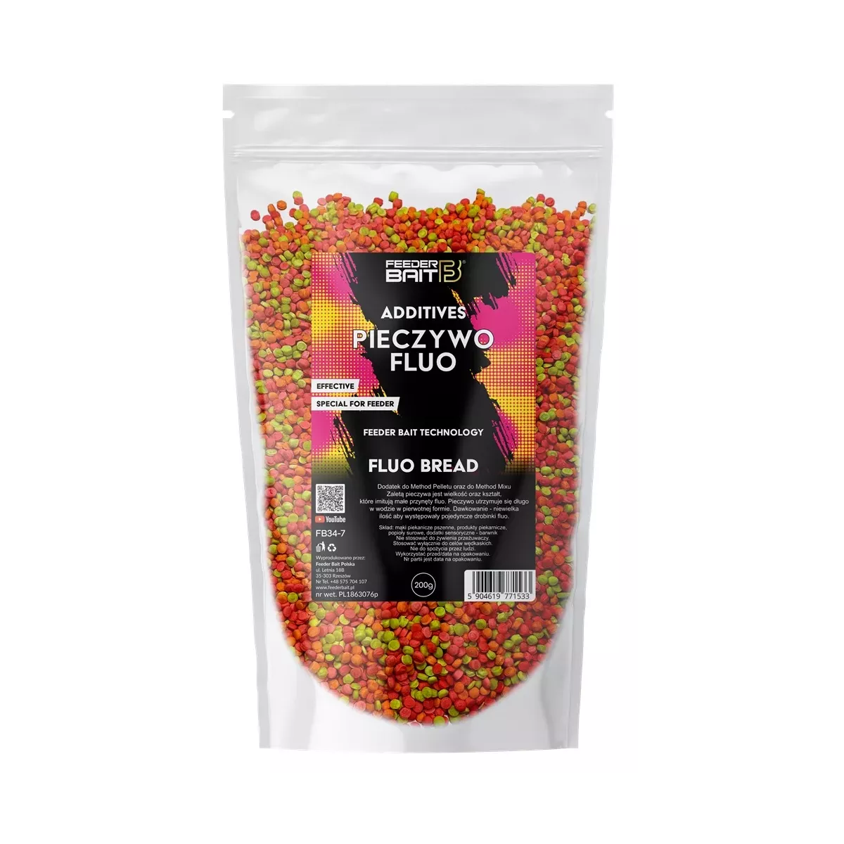 Dodatek Feeder Baits Pieczywo Fluo