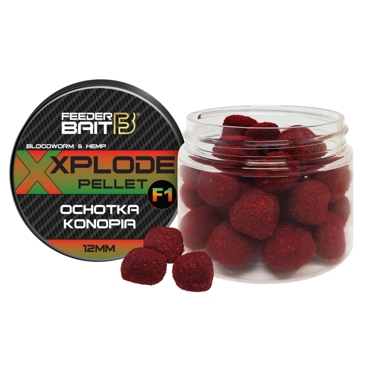 Pellet Xplode 12mm F1 Ochotka & Konopia opakowanie
