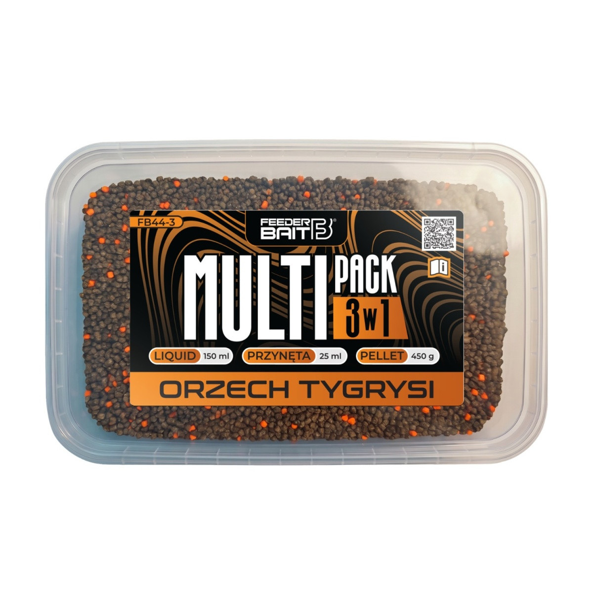 Zestaw Feeder Bait Multipack 450g + 25ml + 150ml - Orzech Tygrysi