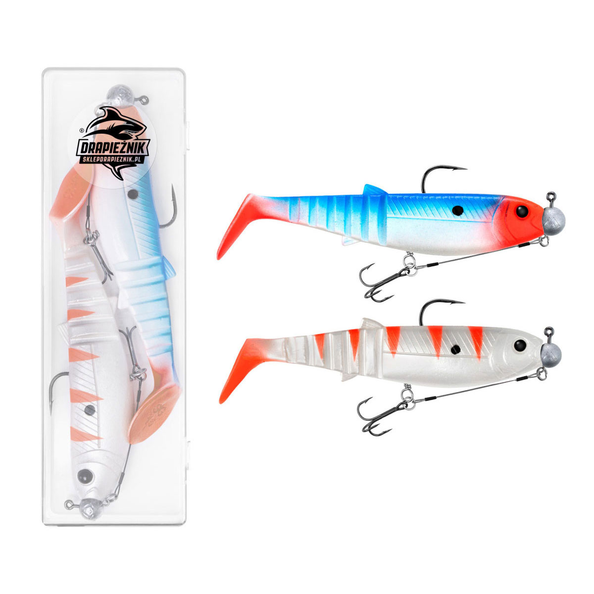 Zestaw zbrojonych gum Savage Gear Cannibal Shad 15cm Mix 701 Edycja Drapieżnik