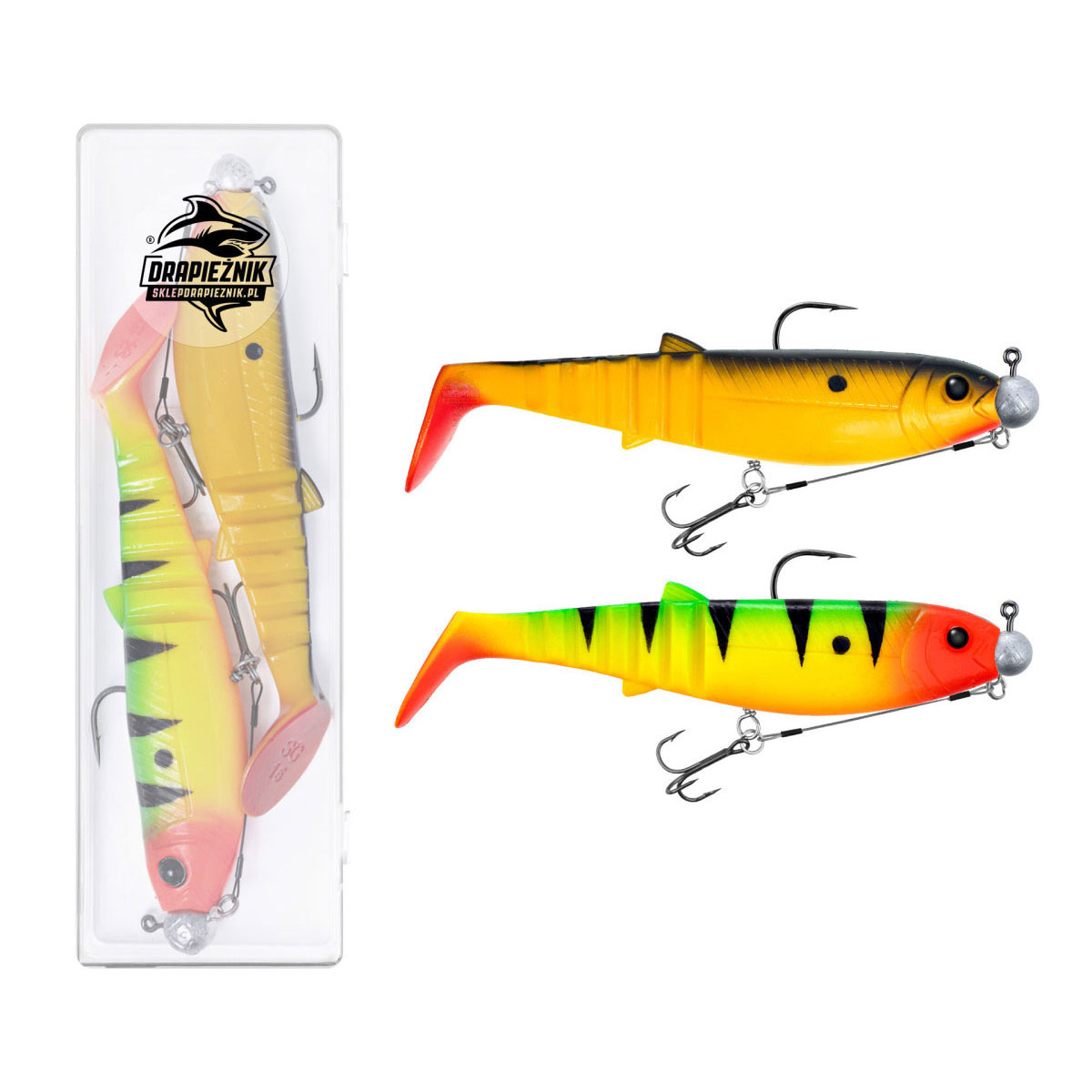 Zestaw zbrojonych gum Savage Gear Cannibal Shad 15cm Mix 702 Edycja Drapieżnik