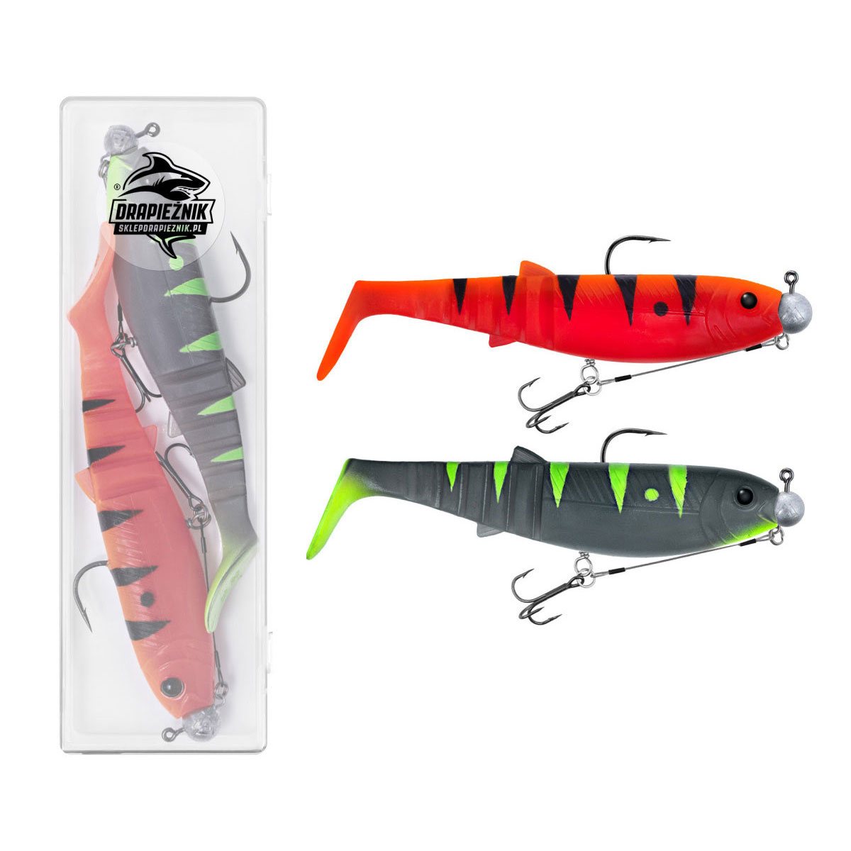 Zestaw zbrojonych gum Savage Gear Cannibal Shad 15cm Mix 708 Edycja Drapieżnik