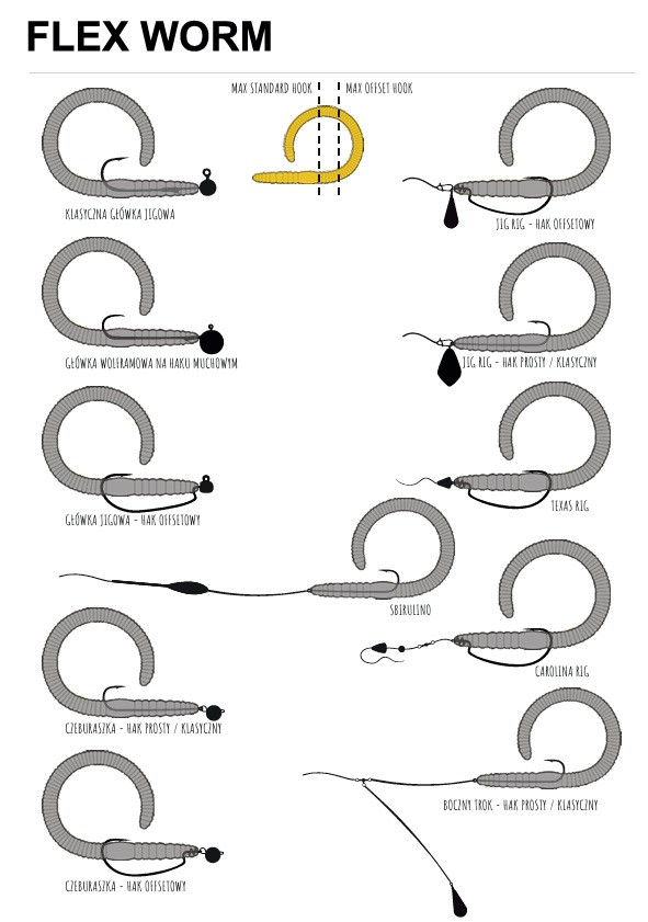 Libra Lures Flex Worm 6,5cm