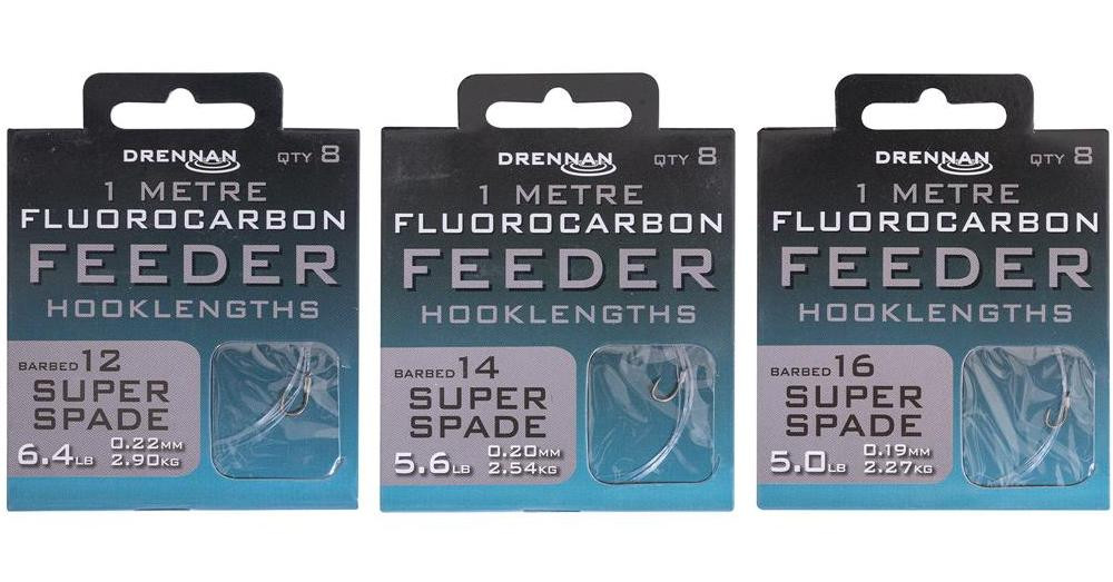 Przypony Drennan Fluorocarbon Feeder 1m - SUPER SPADE