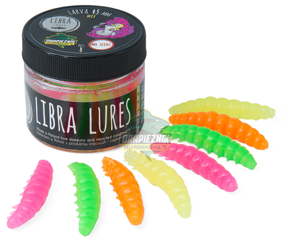 Libra Lures zestaw przynęt - Larva 4.5cm - HOT MIX