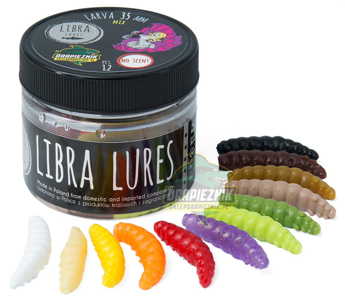 Libra Lures zestaw przynęt - Larva 3.5cm - MIX